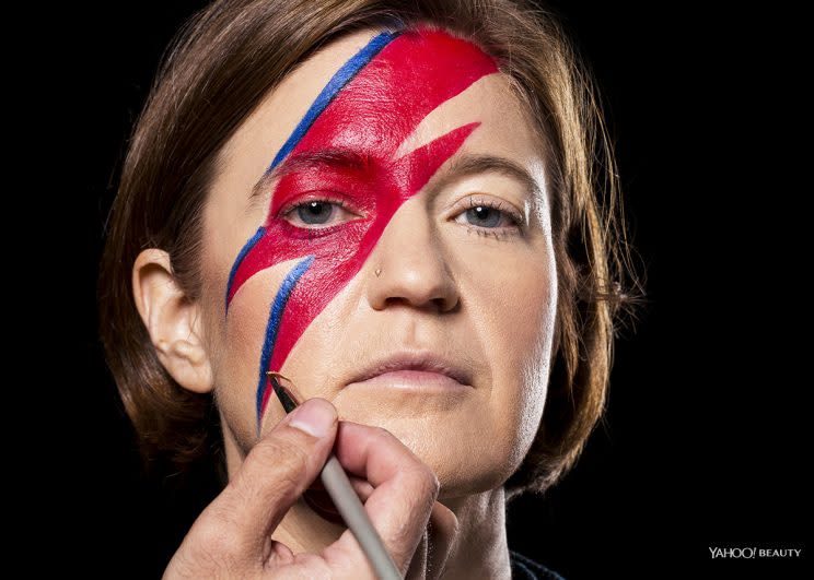 David Bowie Halloween makeup nears completion