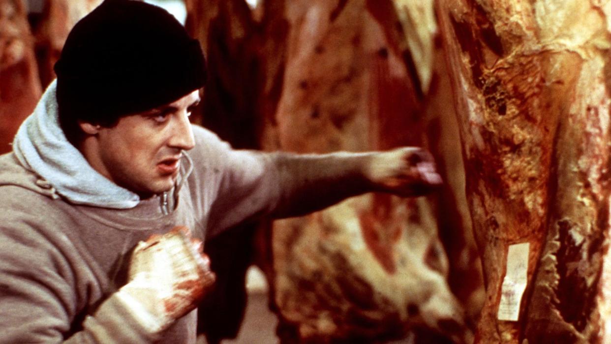  Sylvester Stallone in Rocky. 