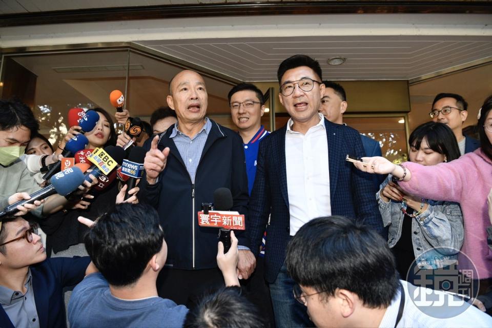 韓國瑜和江啟臣今在台北宴請國民黨立委。