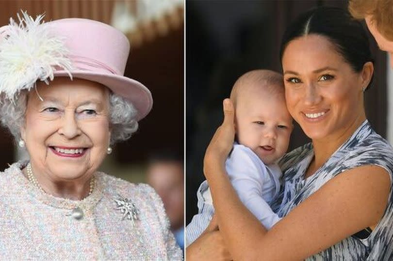 Queen Elizabeth, Meghan Markle and Prince Archie