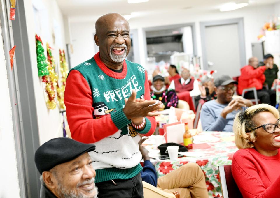 Bennie Dotie during the Martin Luther King, Jr. Neighborhood Association Christmas luncheon, Thursday morning, December 21, 2023.