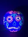 <p>You'll light up over this creation. Get crafty and design your pumpkin however you'd like — but make sure you use glow-in-the-dark paint. This pumpkin will look awesome during the day, but will be jaw-dropping when the lights go out. <em><br></em></p><p><a class="link " href="https://www.amazon.com/Tulip-29025-Dimensional-Fabric-6-Pack/dp/B005E0CD0G/ref=as_li_ss_tl?tag=syn-yahoo-20&ascsubtag=%5Bartid%7C10055.g.23570028%5Bsrc%7Cyahoo-us" rel="nofollow noopener" target="_blank" data-ylk="slk:SHOP GLOW IN THE DARK PAINT;elm:context_link;itc:0;sec:content-canvas">SHOP GLOW IN THE DARK PAINT </a></p><p><em><em><a href="https://colormadehappy.com/glow-in-the-dark-pumpkins/" rel="nofollow noopener" target="_blank" data-ylk="slk:Get the tutorial at Color Made Happy;elm:context_link;itc:0;sec:content-canvas" class="link ">Get the tutorial at Color Made Happy </a><a href="https://colormadehappy.com/glow-in-the-dark-pumpkins/" rel="nofollow noopener" target="_blank" data-ylk="slk:»;elm:context_link;itc:0;sec:content-canvas" class="link ">»</a></em></em></p>