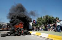 Protest against the closure of the Nissan factory in Barcelona