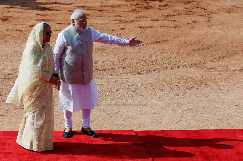 Bangladesh Prime Minister Sheikh Hasina visits India