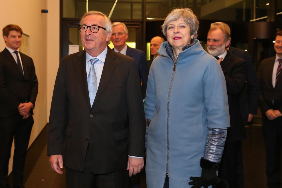 Theresa May and Jean-Claude Juncker (Getty)
