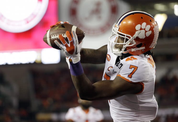 Mike Williams of Clemson is one of the top receiving prospects in the draft. (AP)