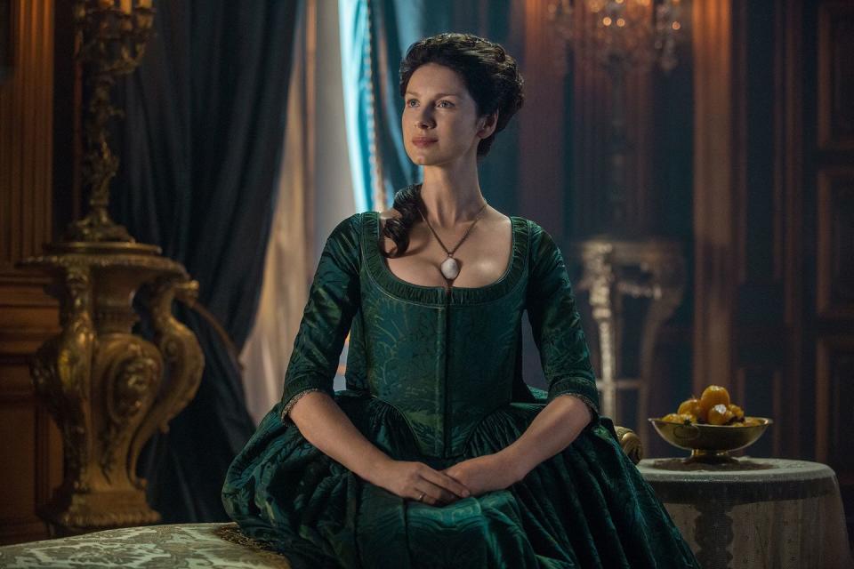 Claire's main 18th century outfit has 12 multiples.