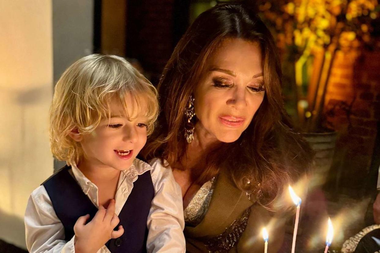 <p>Lisa Vanderpump/Instagram</p> Lisa Vanderpump with her grandson