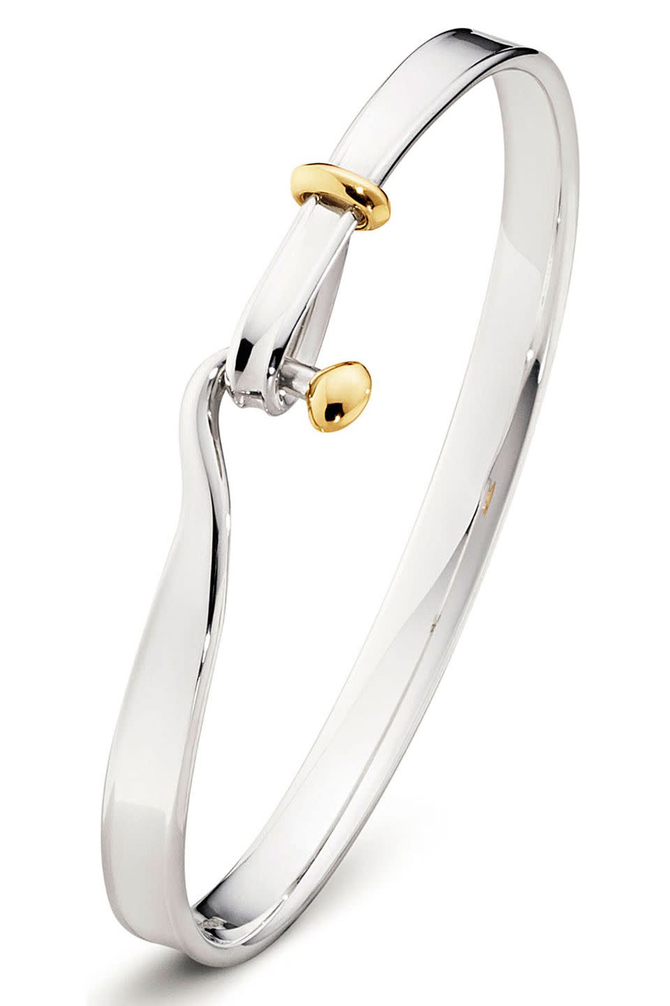 <p>A beautiful silver bangle with a touch of eye-catching yellow gold.</p><p><em>Silver bangle, £395, Georg Jensen at Selfridges</em></p><p><a rel="nofollow noopener" href="http://www.selfridges.com/GB/en/cat/georg-jensen-torun-sterling-silver-and-18kt-yellow-gold-bangle_664-10009-TORUNBANGLESTERLINGSILVER18KT/" target="_blank" data-ylk="slk:BUY NOW;elm:context_link;itc:0;sec:content-canvas" class="link ">BUY NOW</a><br></p>