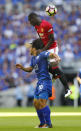 Football Soccer Britain - Leicester City v Manchester United - FA Community Shield - Wembley Stadium - 7/8/16 Manchester United's Eric Bailly in action with Leicester City's Shinji Okazaki Reuters / Eddie Keogh Livepic EDITORIAL USE ONLY. No use with unauthorized audio, video, data, fixture lists, club/league logos or "live" services. Online in-match use limited to 45 images, no video emulation. No use in betting, games or single club/league/player publications. Please contact your account representative for further details.