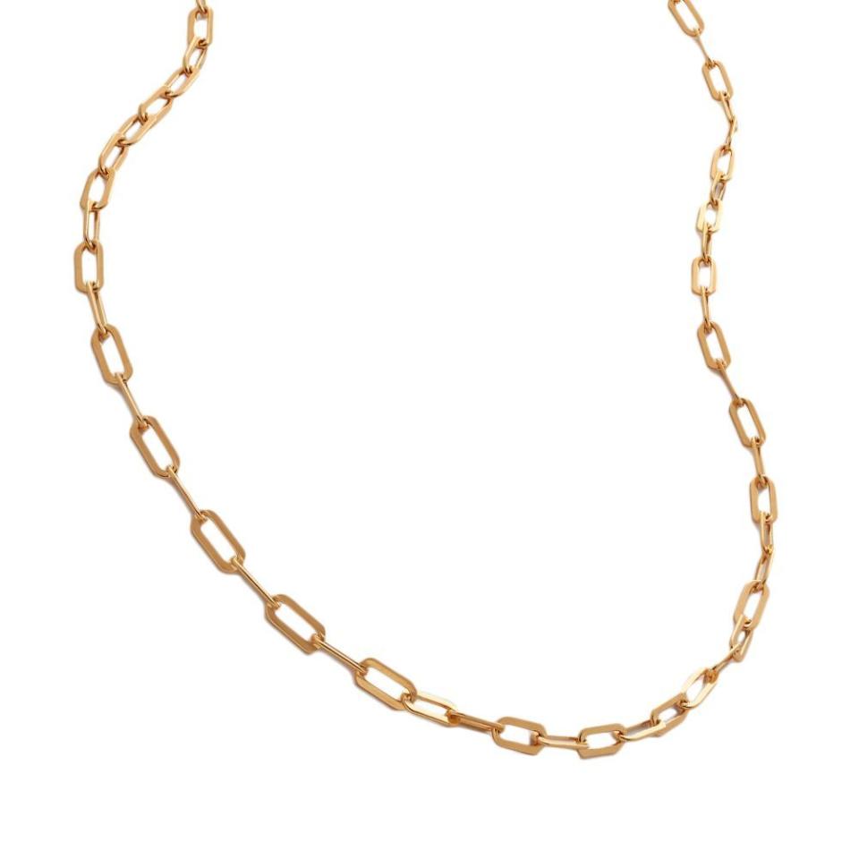 <p><a href="https://go.redirectingat.com?id=74968X1596630&url=https%3A%2F%2Fwww.monicavinader.com%2Fus%2Fpaperclip-chain-necklace-adjustable-50cm-20%2Fgold-vermeil-paperclip-chain-necklace-adjustable-50cm-20&sref=https%3A%2F%2F" rel="nofollow noopener" target="_blank" data-ylk="slk:Shop Now;elm:context_link;itc:0;sec:content-canvas" class="link ">Shop Now</a></p><p>Paperclip Chain Necklace Adjustable 50cm</p><p>monicavinader.com</p><p>$195.00</p>