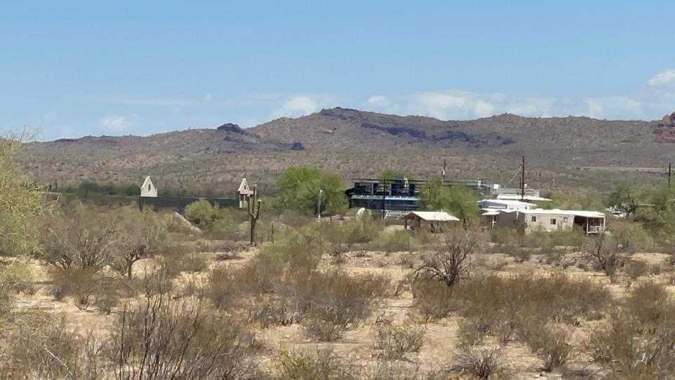 A pigtailed macaque breeding facility at the Salt River Pima-Maricopa Indian Community in Mesa.