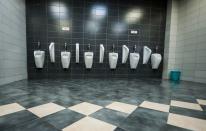 <p>A public toilet in the Kosovo capital of Pristina. (Photo: Armend Nimani/AFP/Getty Images) </p>