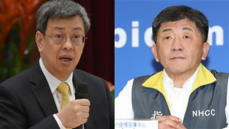 陳時中傳出對參選台北市長萌生退意，王世堅則認為民調趕鴨子上架對陳建仁不公平。（圖／資料照）