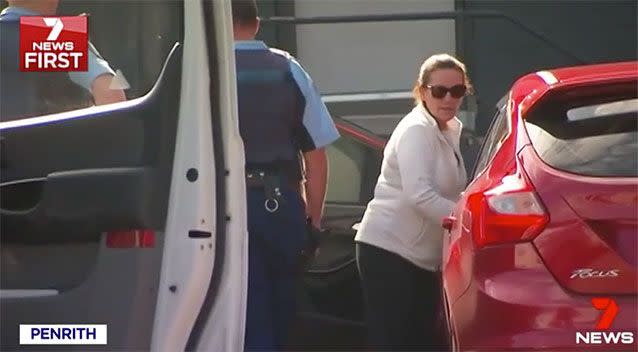 A madame from Club 220 was present as NSW police undertook an investigation. Source: 7 News