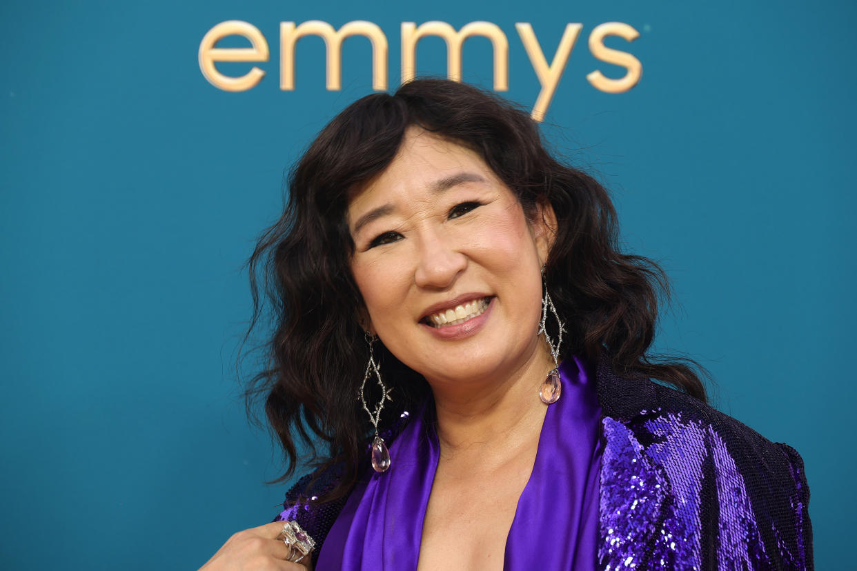 LOS ANGELES, CALIFORNIA - SEPTEMBER 12: Sandra Oh attends the 74th Primetime Emmys at Microsoft Theater on September 12, 2022 in Los Angeles, California. (Photo by Momodu Mansaray/Getty Images)