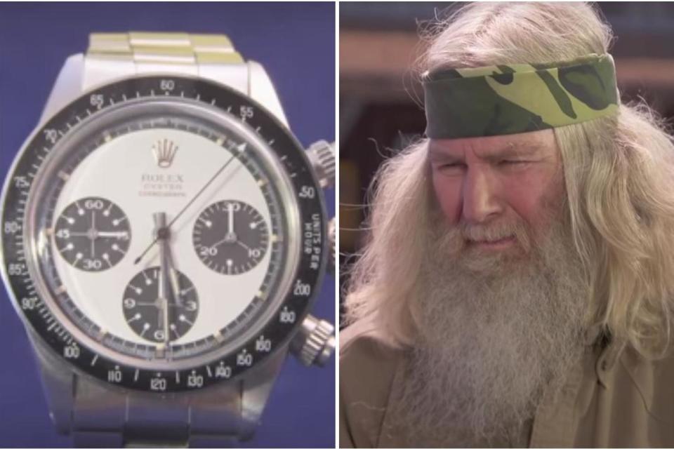 The man was delighted after being told how much his watch was worth (PBS)