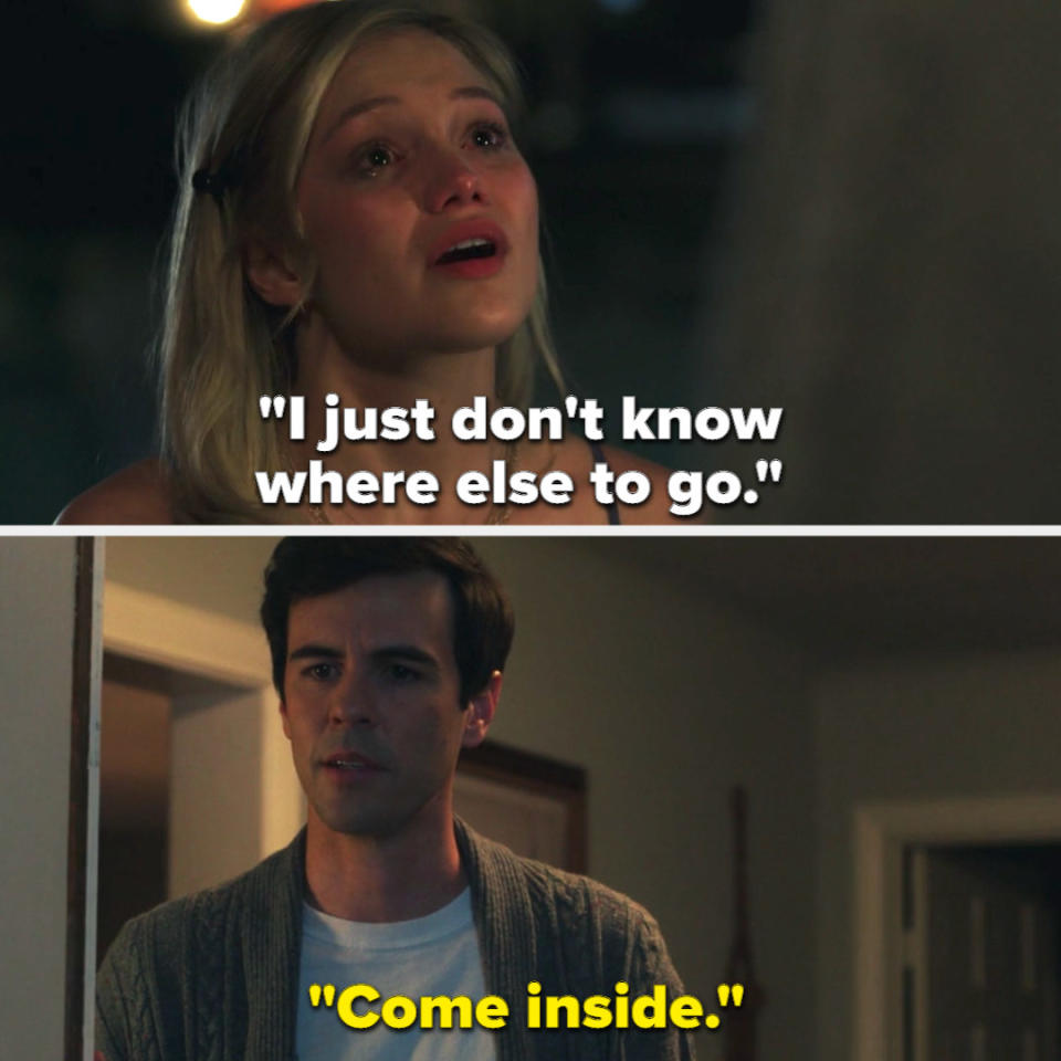 Kate: "I just don't know where else to go," Martin: "Come inside"