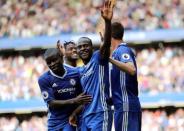 Football Soccer Britain - Chelsea v Burnley - Premier League - Stamford Bridge - 27/8/16 Chelsea's Victor Moses celebrates scoring their third goal Reuters / Eddie Keogh Livepic