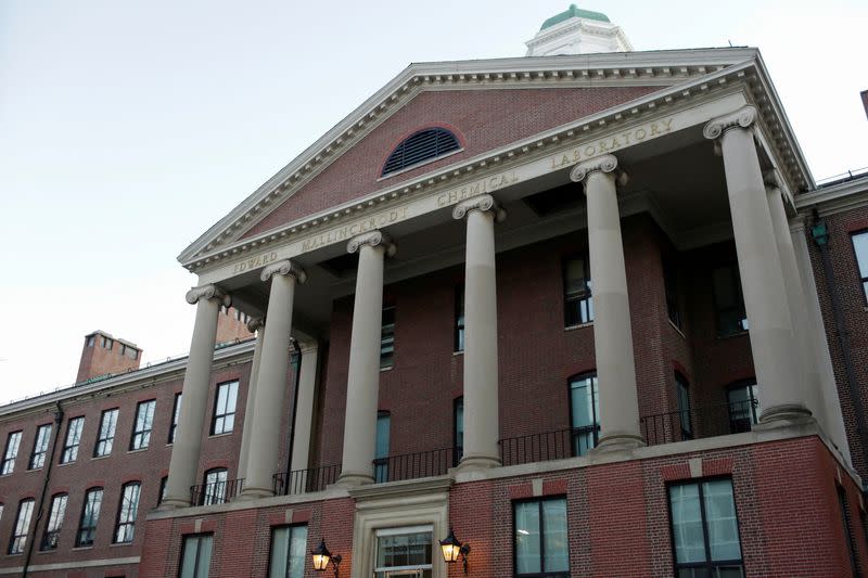 FILE PHOTO: The exterior of The Department of Chemistry and Chemical Biology at Harvard University. The head of the department, Dr. Charles Lieber, is charged with lying to the federal authorities in connection with aiding China