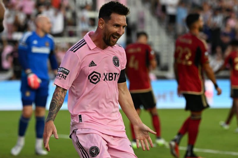 Lionel Messi hinted that he could return to play for Inter Miami at the end of the MLS season. File Photo by Larry Marano/UPI