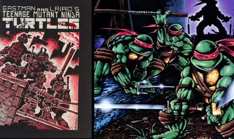 Original Teenage Mutant Ninja Turtles artwork from Kevin Eastman and Peter Laird.