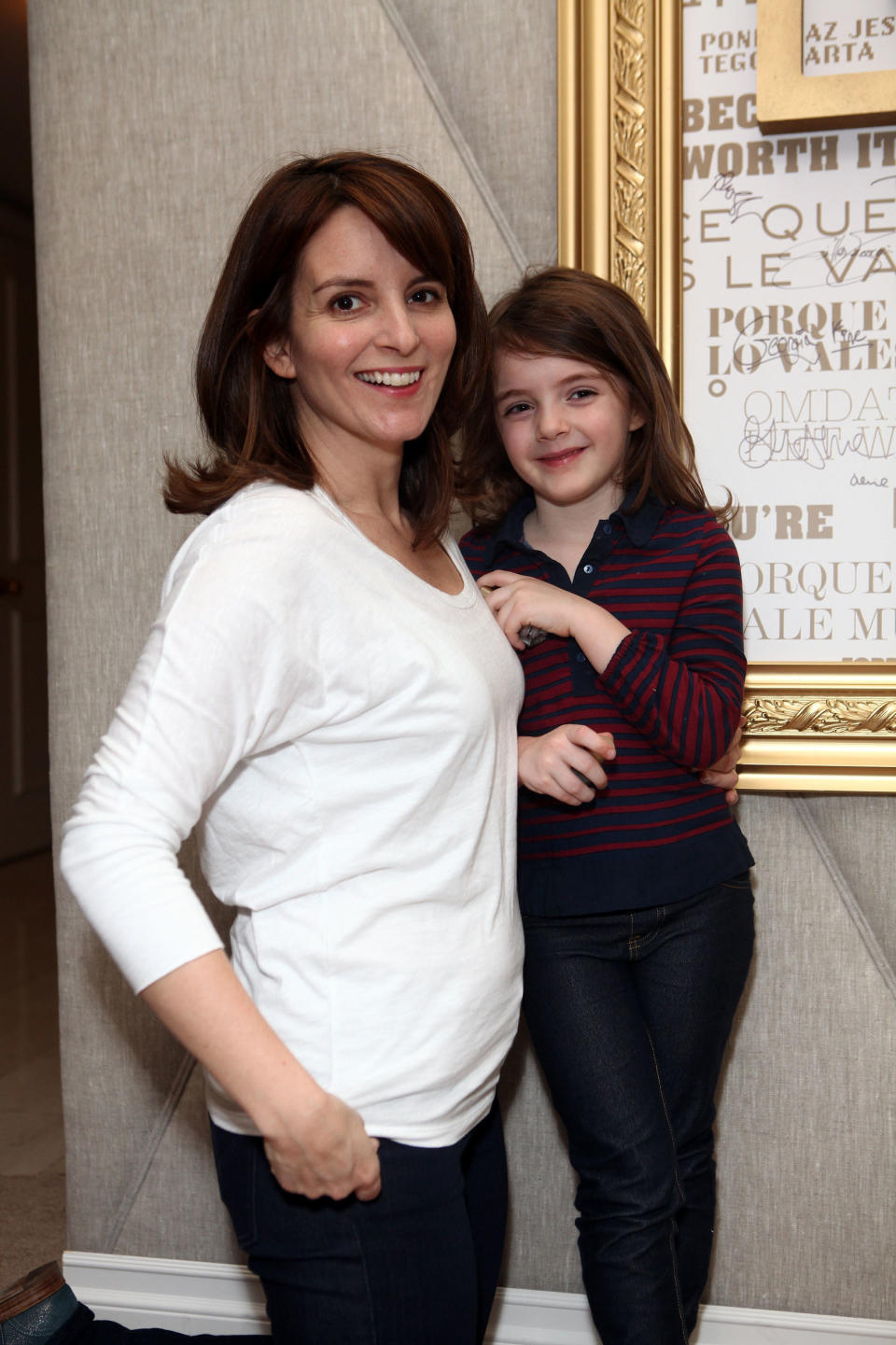 Tina Fey has two daughters, Alice and Penelope, who both take after her. Alice (pictured here) is 9 years old and Penelope is 3. Fey had both her kids with husband Jeff Richmond. 