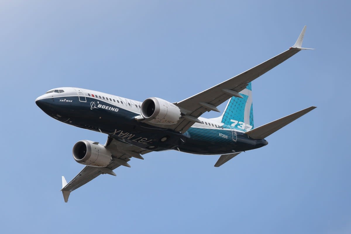 A Boeing 737 Max (PA Archive)