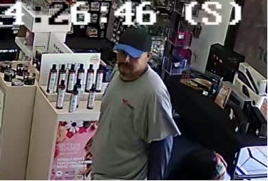 Investigators sought a man and woman in connection with a knifepoint robbery at Sally's Beauty Supply, 12717 Main Street in Hesperia, on Thursday, April 11, 2024.