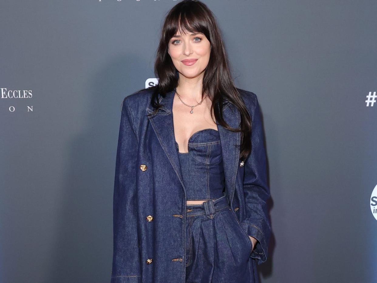 Dakota Johnson attends a Sundance event in Park City, Utah, on January 19, 2023.