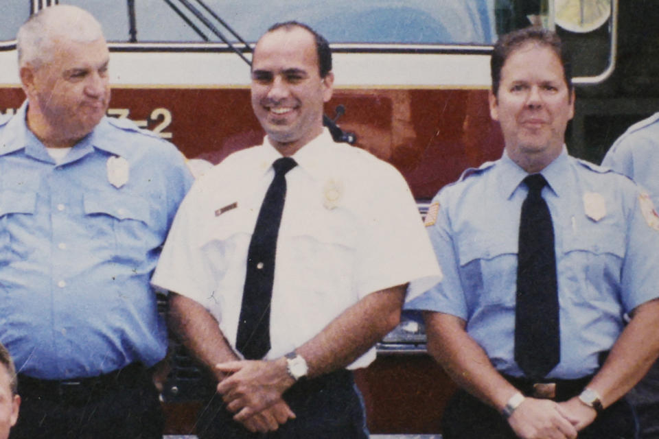 Volunteer firefighter Corey Comperatore (C), an attendee killed during gunfire at a campaign rally of Republican presidential candidate and former U.S. President Donald Trump, is seen in this undated Buffalo Township Fire Company 27 handout photo. Buffalo Township Volunteer Fire Dept/Handout via REUTERS THIS IMAGE HAS BEEN SUPPLIED BY A THIRD PARTY. NO RESALES. NO ARCHIVES