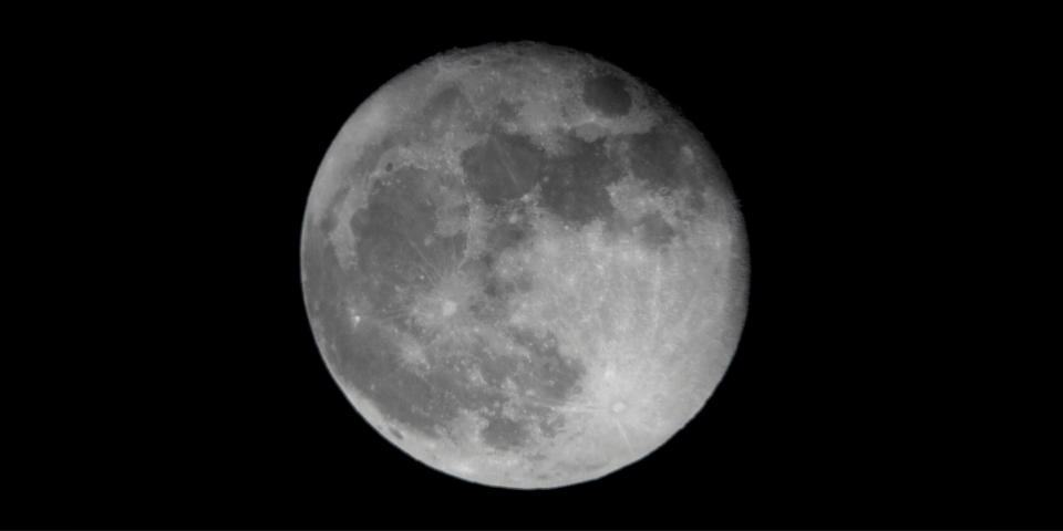 On Dec. 14, 2016, Tanya Oleksuik of Toronto captured this image of the moon simply by placing her smartphone's camera against the eyepiece of her backyard telescope. By using higher- power eyepieces, individual lunar features can also be magnified and imaged. <cite><a href="https://twitter.com/Tanya_O" rel="nofollow noopener" target="_blank" data-ylk="slk:Tanya Oleksuik;elm:context_link;itc:0;sec:content-canvas" class="link "> Tanya Oleksuik</a>, used with permission </cite>