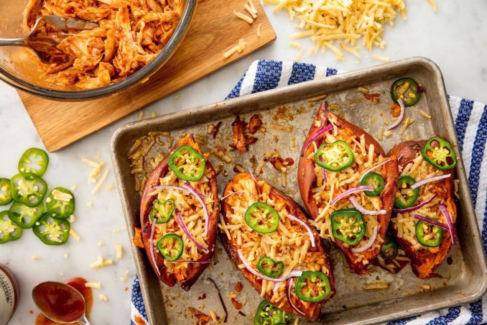 BBQ Chicken Twice-Baked Potatoes