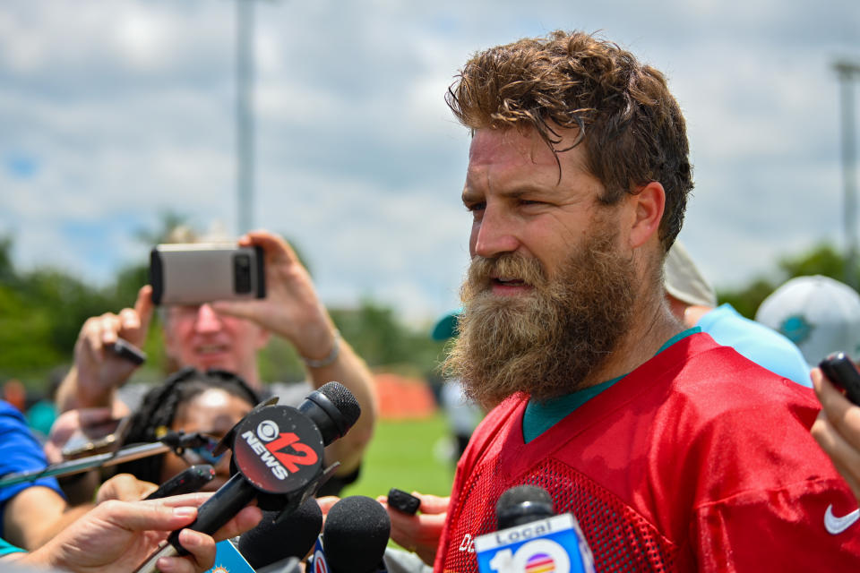 Ryan Fitzpatrick should not be an option to start for the Miami Dolphins. (Getty)