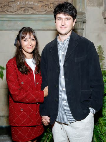 <p>Stefanie Keenan/WireImage</p> Rashida Jones and Ezra Koenig attend the CHANEL dinner to celebrate the launch of Sofia Coppola Archive in September 2023 in Los Angeles, California.