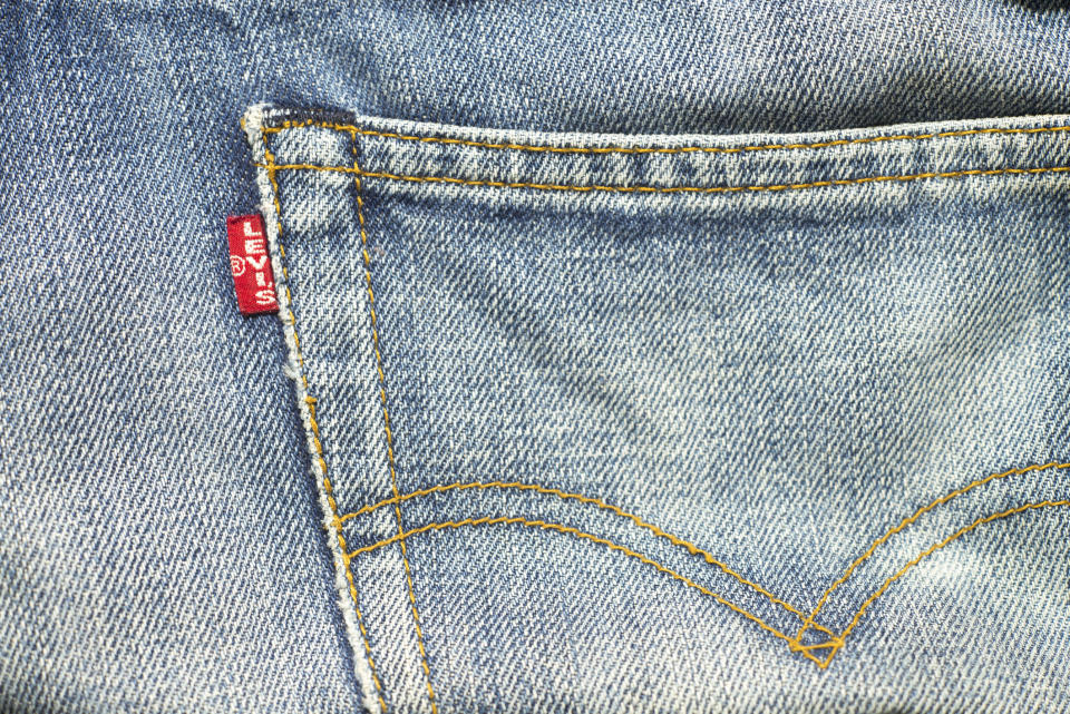 Levi's denim pocket.