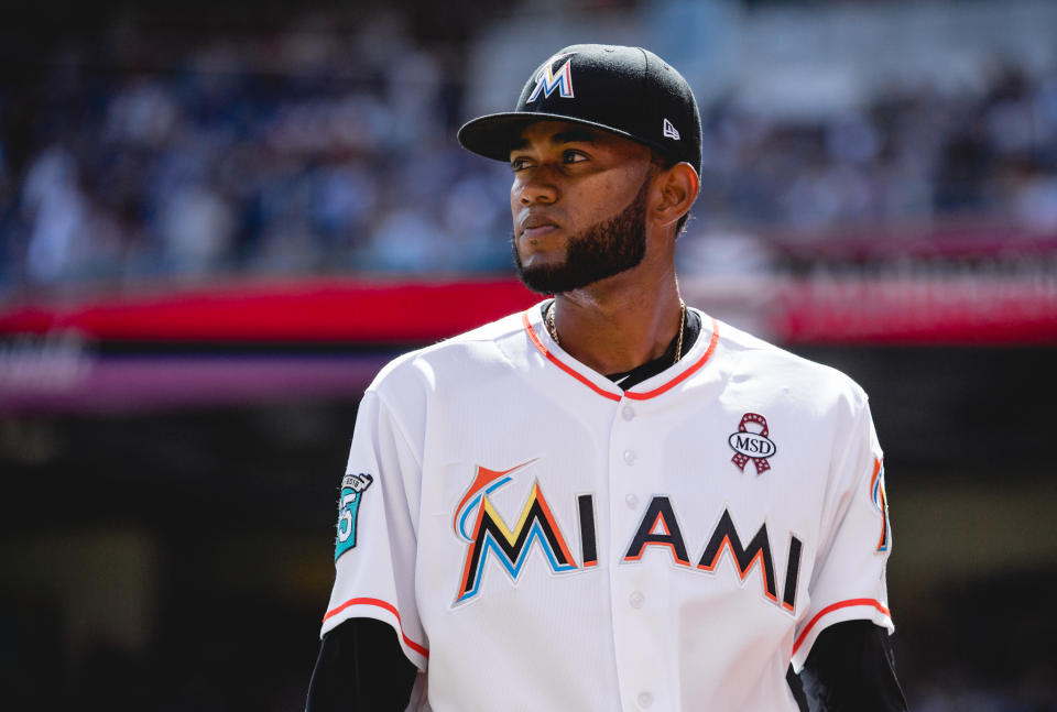 The Marlins dropped Game 1 to the Cubs on opening day. (Getty Images)