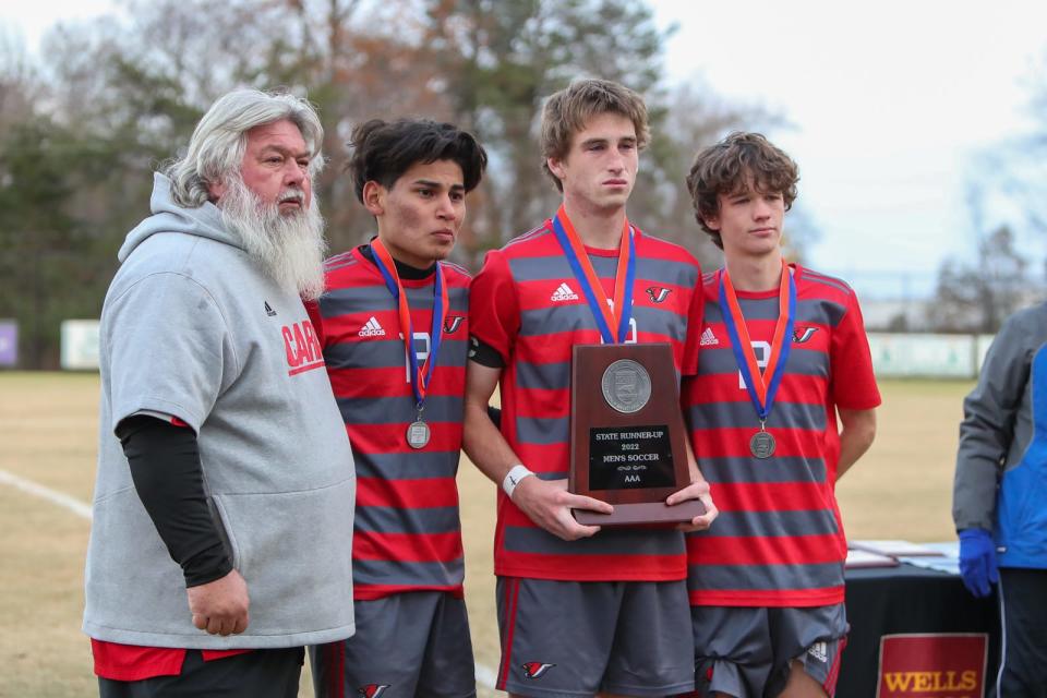 Jacksonville played in the NCHSAA 3-A state boys soccer championship game in November.