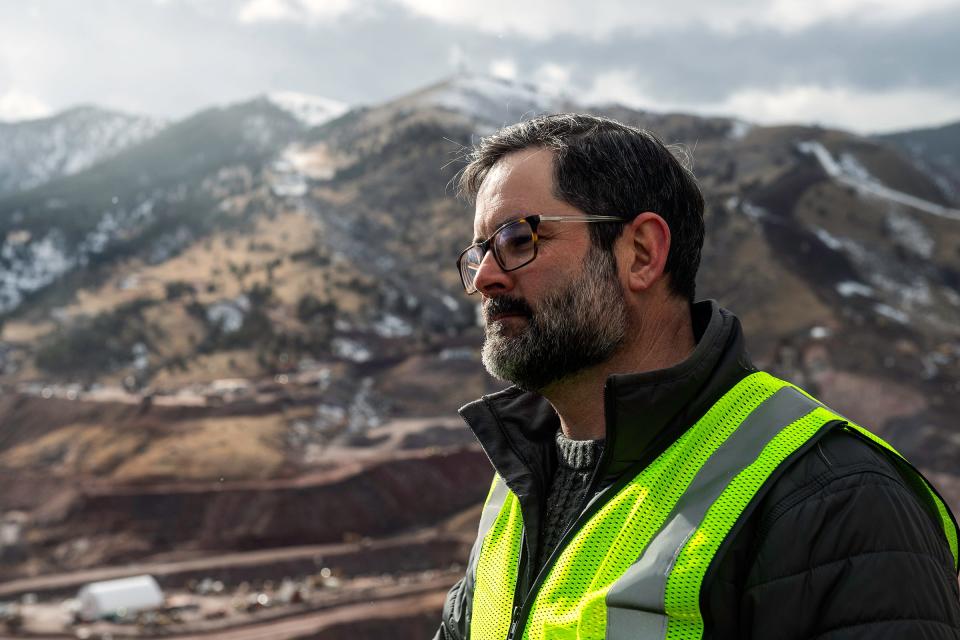 Joe Donnelly, Northern Water's Project Manager for the new Chimney Hollow Reservoir, talks about the project in Loveland, Colo., on Thursday, Feb. 22, 2024.