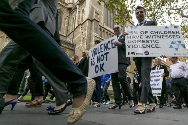 Protest against Domestic Violence in Australia