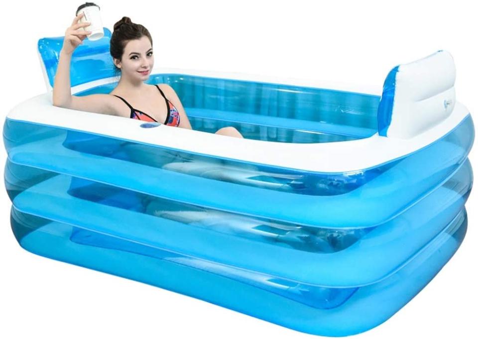 Inflatable Bath Tub with Electric Air Pump,