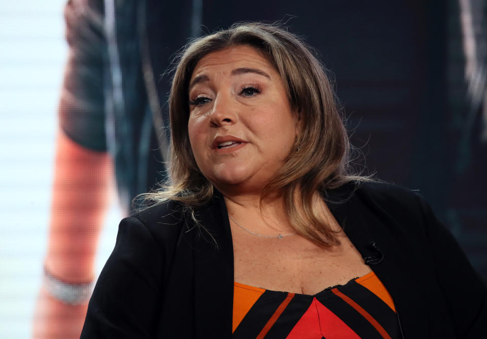 PASADENA, CALIFORNIA - JANUARY 18: Jo Frost of "Supernanny" speaks during the Lifetime segment of the 2020 Winter TCA Tour at The Langham Huntington, Pasadena on January 18, 2020 in Pasadena, California. (Photo by David Livingston/Getty Images)