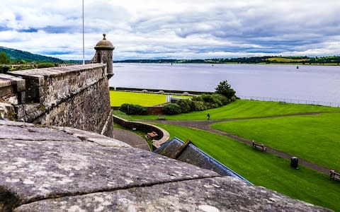 The sentry box on King George IV Battery at Dumbarton Castle - Credit: Jimmy Dunn/Getty