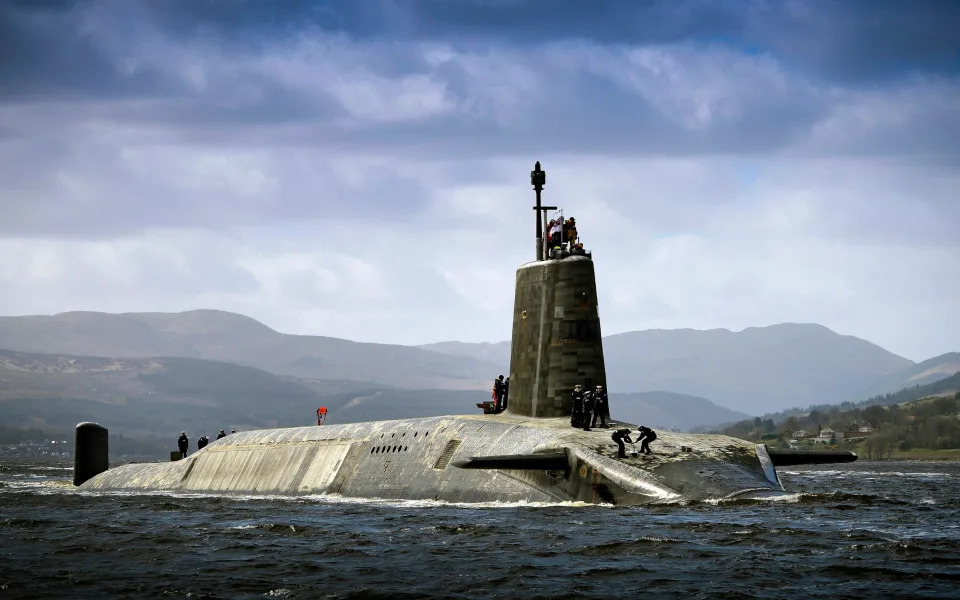 Royal Navy Vanguard class submarine HMS Vigilant