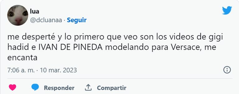 Iván de Pineda se volvió tendencia tras su participación en el desfile de Versace