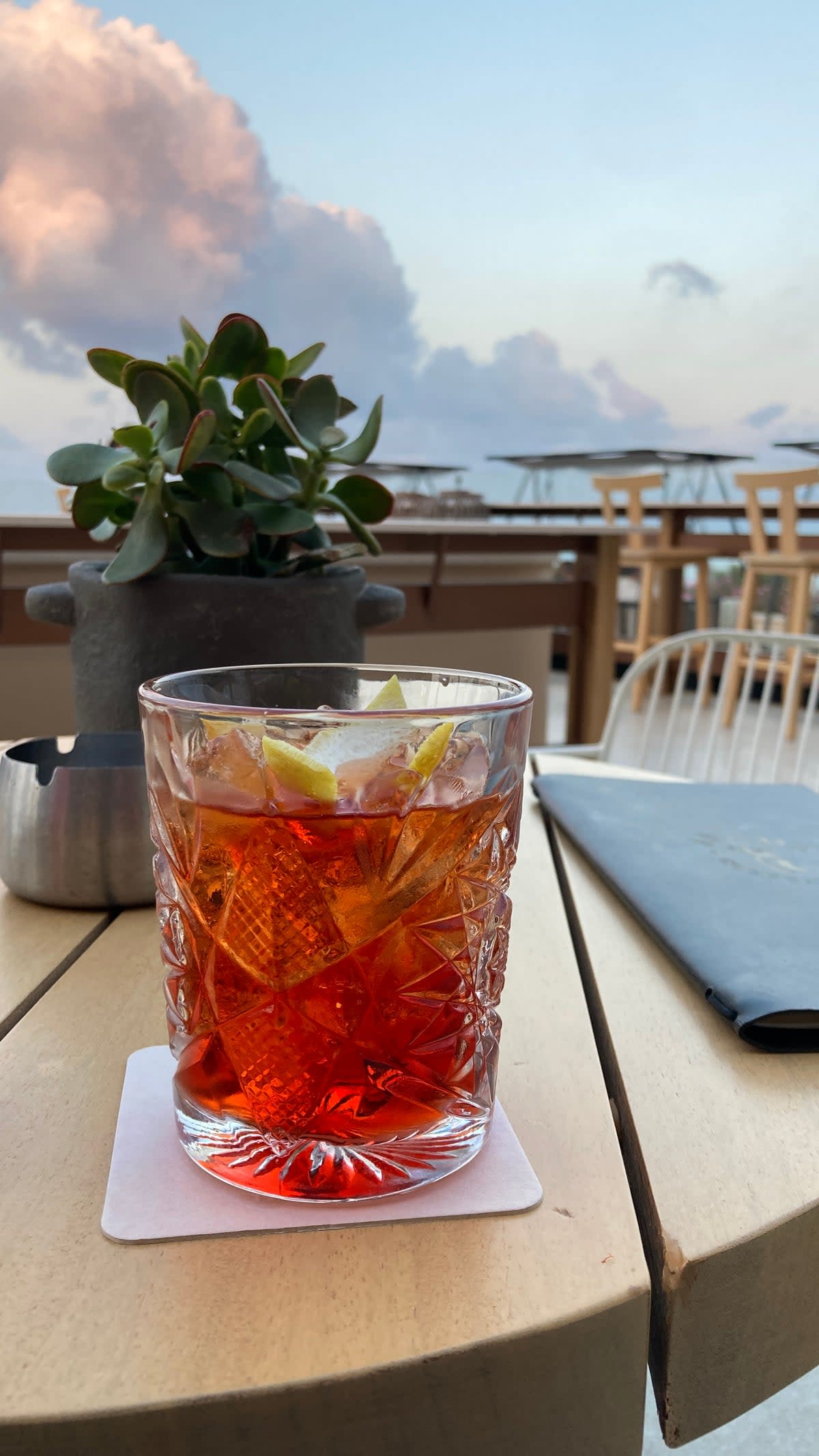 Sunset and a negroni – not a bad way to end a day in Crete (Ben Parker)