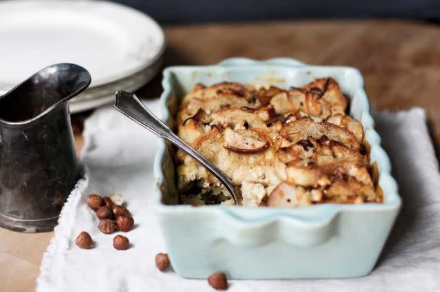 <strong>Get the <a href="http://www.feastingathome.com/baked-french-toast-with-caramelized-pears-and-hazelnuts/" target="_blank">Baked French Toast With Caramelized Pears And Hazelnut recipe</a> from Feasting at Home</strong>