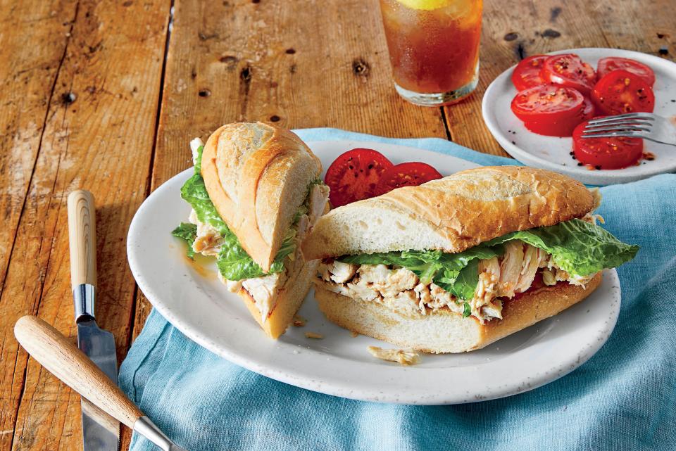 Chicken Caesar Salad Sandwiches