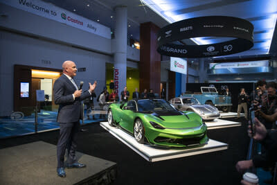 Grand Touring Automobiles CEO Paul Cummings talks about the many ultra-luxury vehicles his dealership will be displaying at the 2024 Canadian International Auto Show, including the Pininfarina Battista, the world's first pure electric hypercar.  (CNW Group/Grand Touring Automobiles)