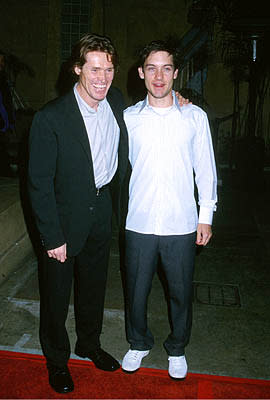 Spider-Man stars Willem Dafoe and Tobey Maguire at the Hollywood premiere of Lions Gate's Shadow of the Vampire